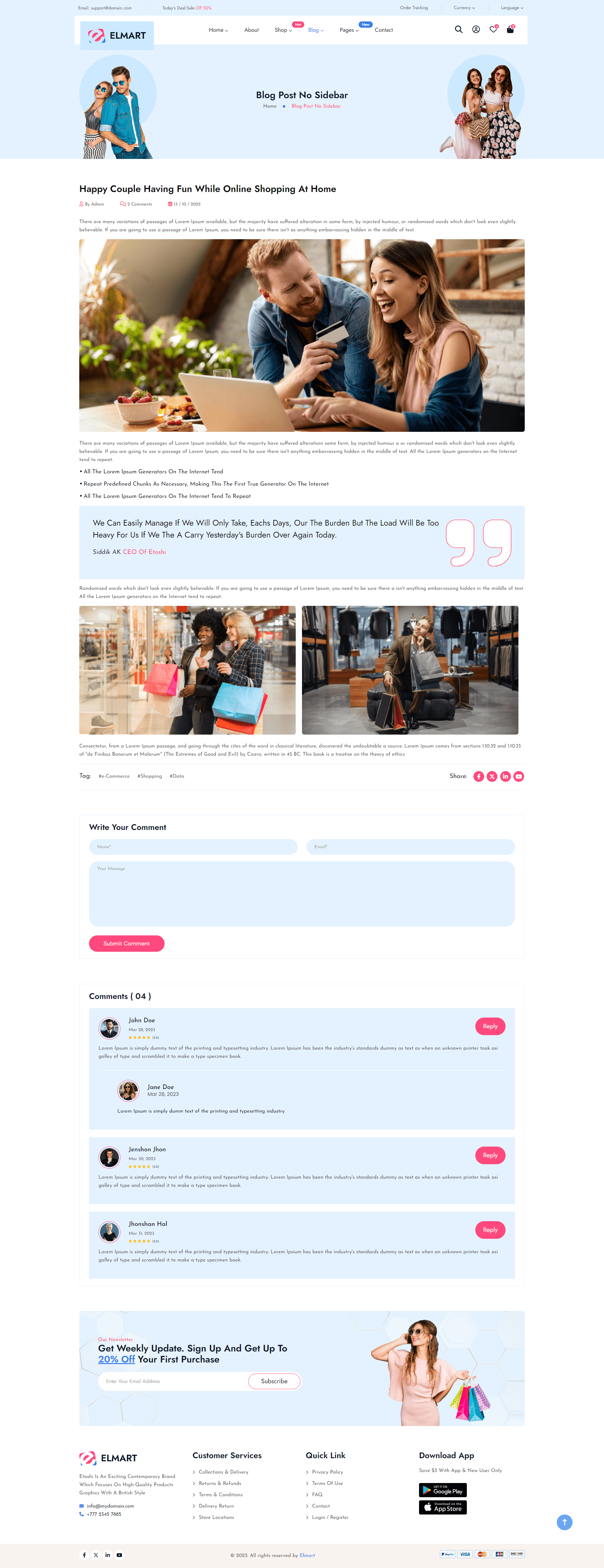 Blog Post No Sidebar