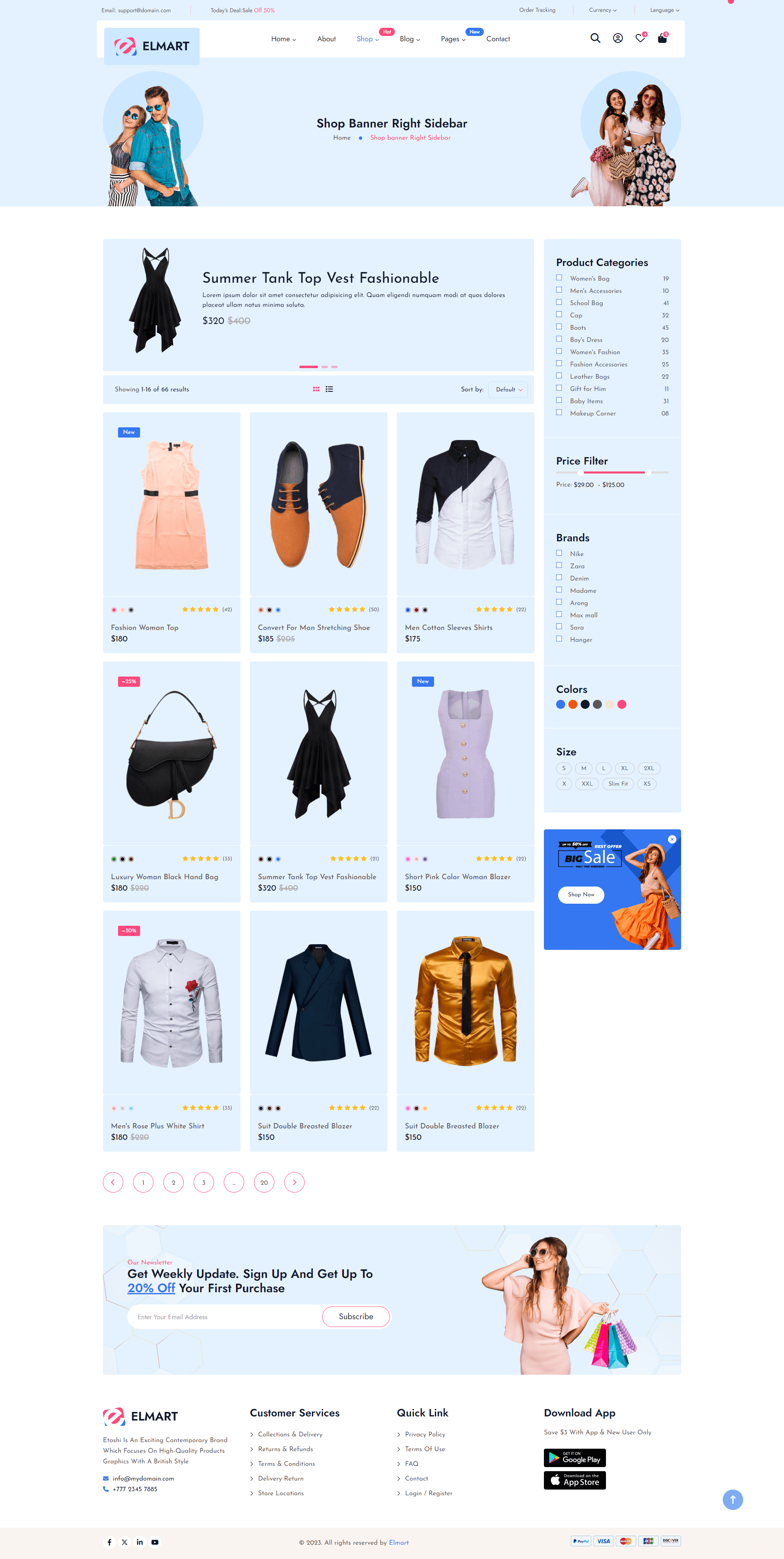 shop Banner Right Sidebar