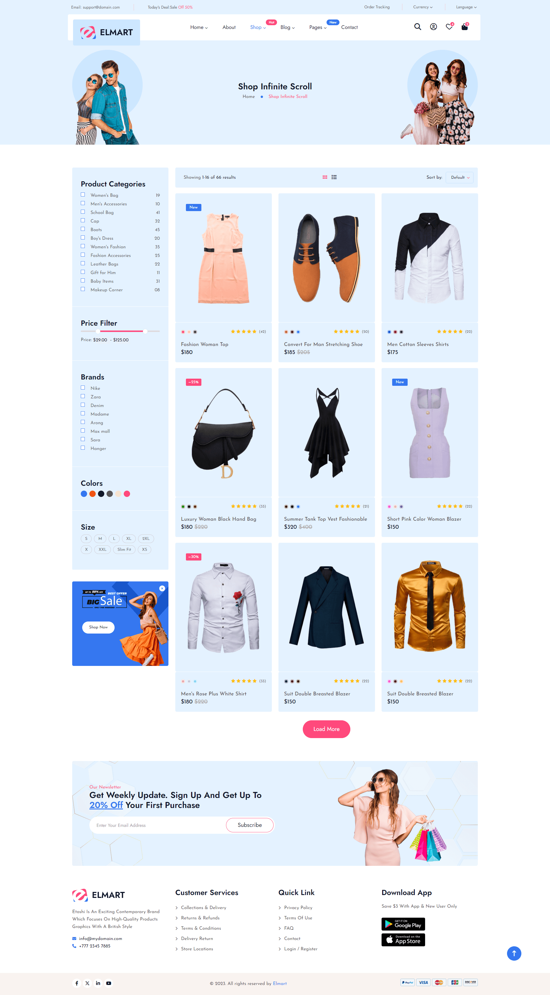 shop Infinite Scroll
