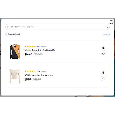 Custom Search (Popup)